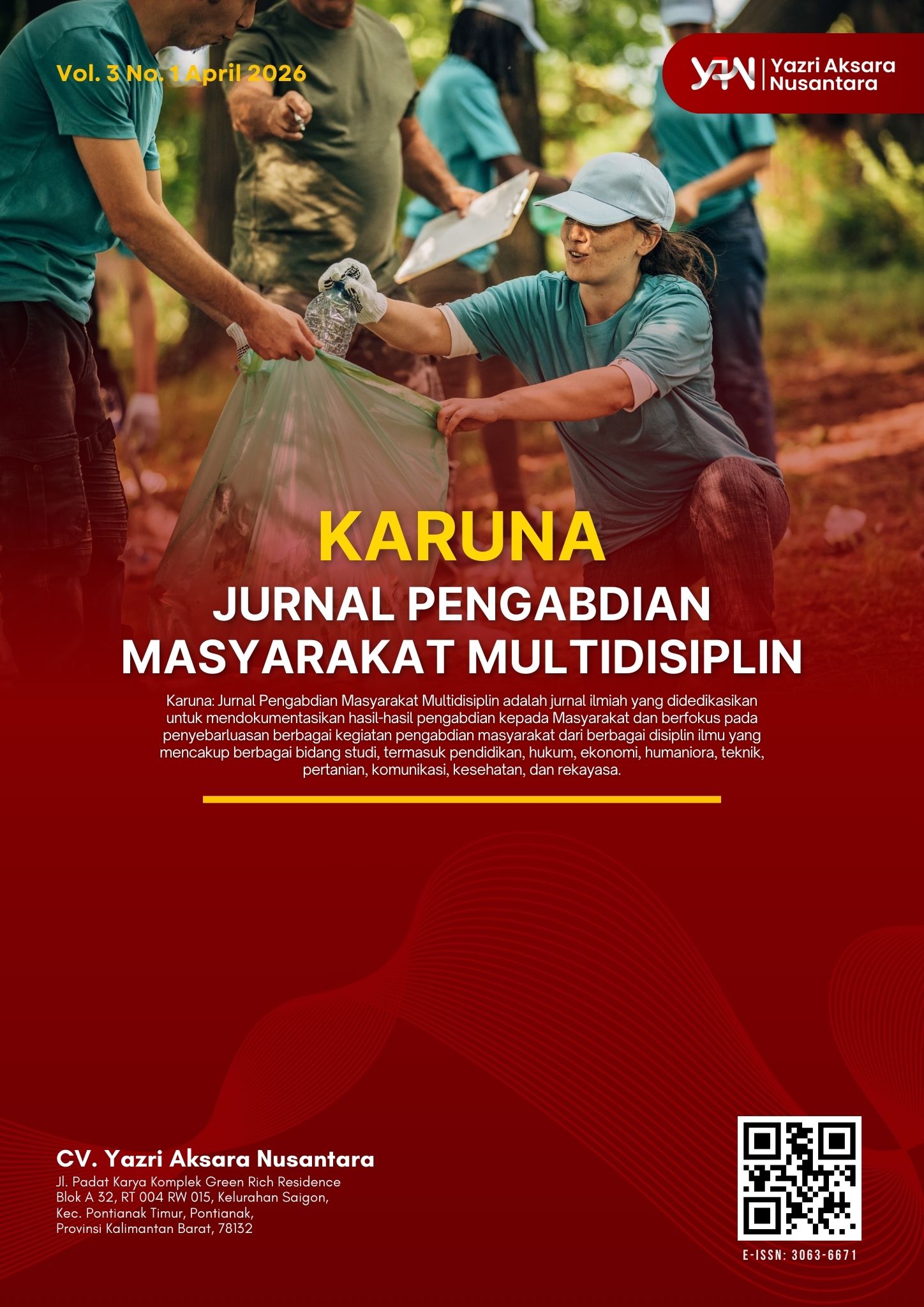 					View Vol. 3 No. 1 (2026): Karuna: Jurnal Pengabdian Masyarakat Multidisiplin
				
